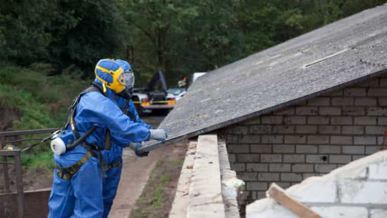 Asbestos Garage Roof Removal in Middleton St George